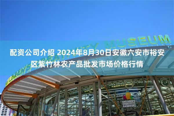 配资公司介绍 2024年8月30日安徽六安市裕安区紫竹林农产品批发市场价格行情