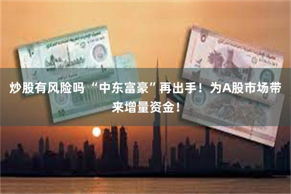 炒股有风险吗 “中东富豪”再出手！为A股市场带来增量资金！