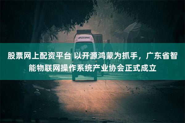 股票网上配资平台 以开源鸿蒙为抓手，广东省智能物联网操作系统产业协会正式成立