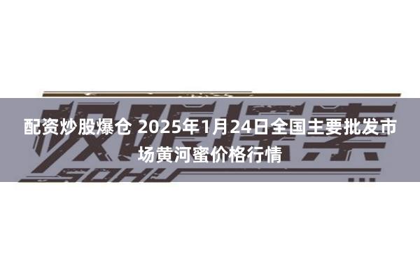 配资炒股爆仓 2025年1月24日全国主要批发市场黄河蜜价格行情